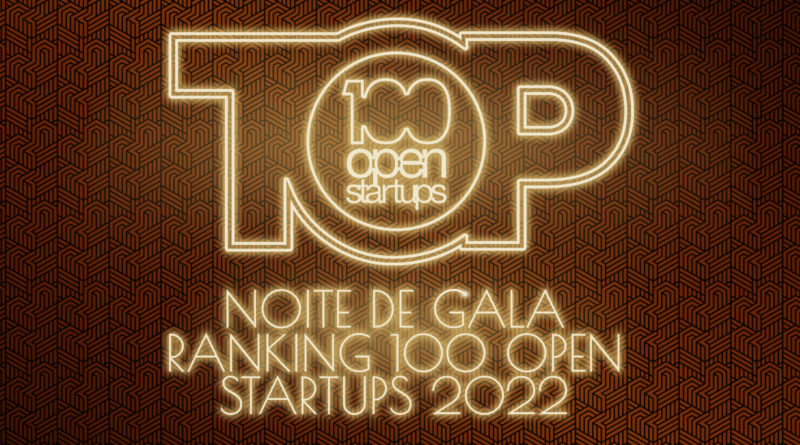 Imagem com a escrita TOP Noite de Gala Ranking 100 Open Startups 2022